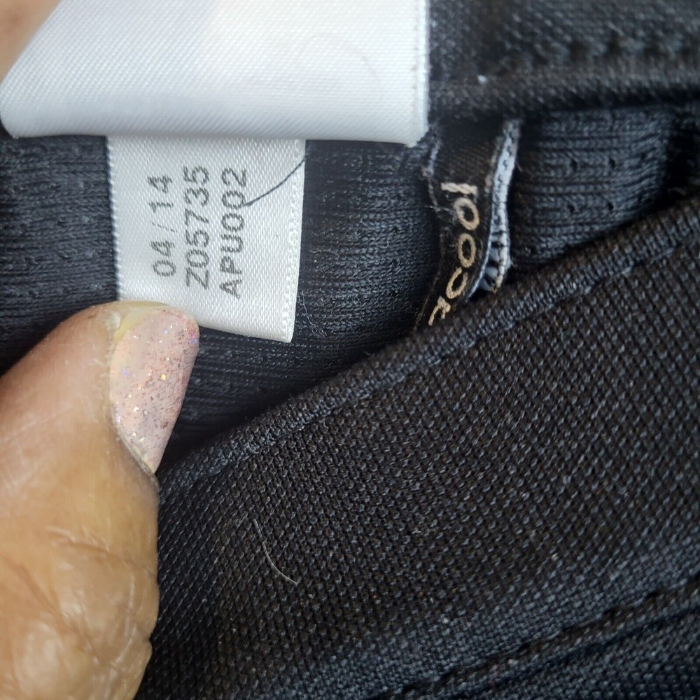 Adidas Women's Sweatpants Black With 2 White Stripes Zip Up Leg To Knees Size S - Picture 5 of 12